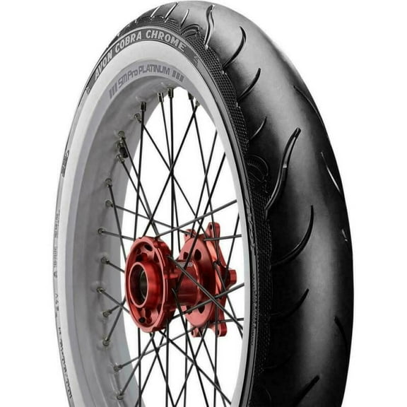 Cobra Chrome Whitewall Front Tire (120/70-21)