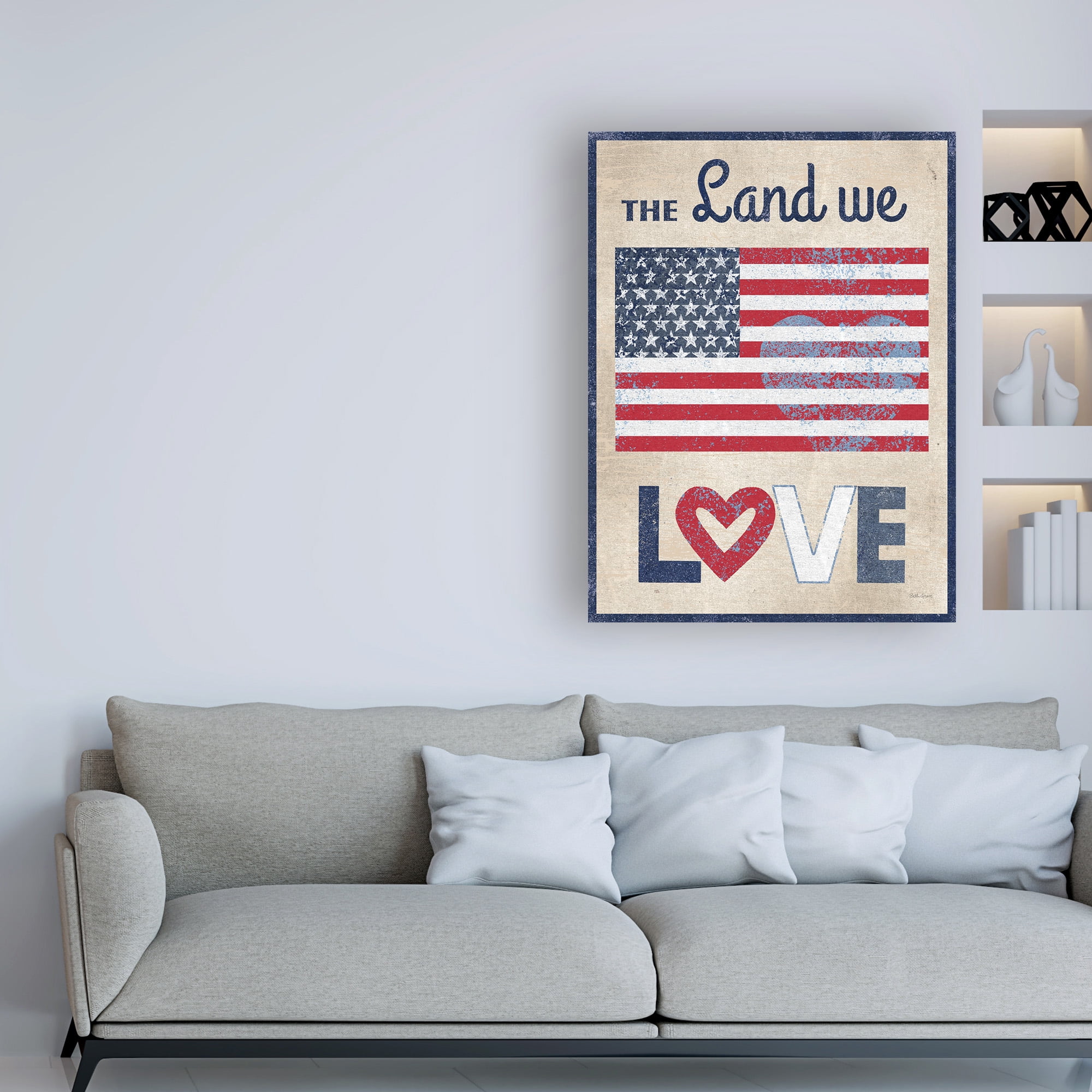 Trademark Fine Art 'The Land We Love Dark' Canvas Art by Beth Grove
