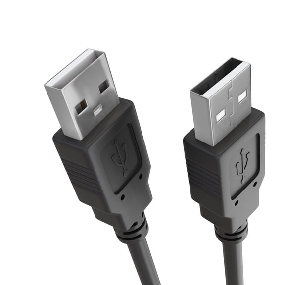 USB to USB Cable 10ft USB A to A Male to Male USB 2.0 Cable Data Transfer USB Cord for Laptop,PC,USB Hub,Hard Drive,Laptop Cooler - Black