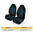 thumbnail image 5 of Xoenoiee Sea Turtle Print Car Front Seat Covers Universal Bucket Seats Protector Car Seat Covers 2 Pieces High Back Design Stretchy Material Car Seat Cover, 5 of 6