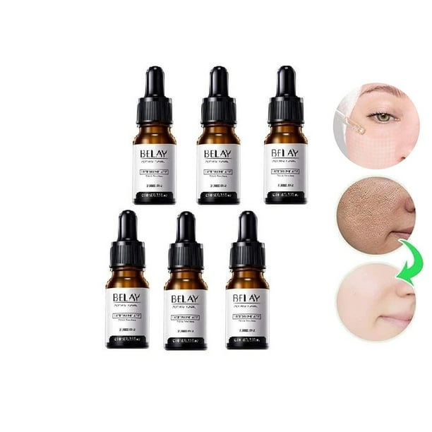 BSMEAN 6Pcs Lactobionic Acid Original Liquid Shrink Pore Essence Instant Perfect Serum to Blackhead Repair Skin Essence 10Ml - Walmart.com