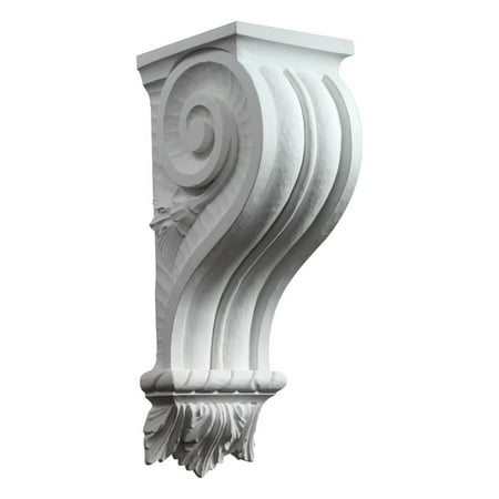 

5 1/2 W x 7 7/16 D x 16 1/4 H Carved Spiral Urethane