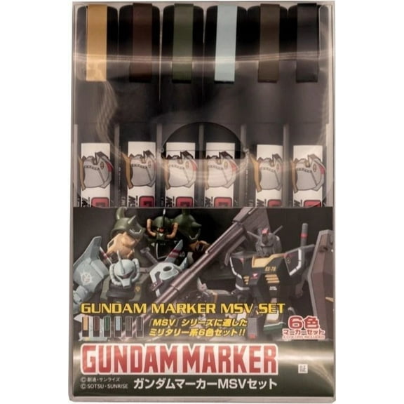 Gundam Marker MSV Set (6 pcs)