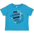 thumbnail image 3 of Inktastic My Nonna Loves Me for Girls Granddaughter Girls Toddler T-Shirt, 3 of 5