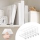 thumbnail image 1 of Separadores de estantes transparentes, organizadores de armarios transparentes para libros de ropa de dormitorio, 4/6 Uds., 1 of 9