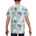thumbnail image 5 of Wukai Algae Corals and Seashells Youth Unisex Short Sleeve T-Shirt for Boys, Girls, Teens, and Kids-Medium, 5 of 7