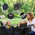 thumbnail image 4 of Stroller Wagon for 4 Kids, NEORIVER 4 Seater Wagon Stroller with Convertible Seats Footrests, Snack Tray, Storage Bag, Removable Canopy, Wagon Stroller 4 Seater with Double Push Handle, 4 of 8