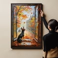 thumbnail image 6 of Canvas Wall Art for Living Room - Miniature Pinscher Dog Poster Print Vintage Home Decor Pets Oil Painting Autumn Room Decor, 6 of 6