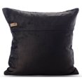 thumbnail image 3 of Pillow Covers, 22x22 inch (55x55 cm) Pillow Cover, Charcoal Grey Pillow Cover, Rhinestones Crystals Bordered Pillow Cover, Velvet Square Throw Pillow Cover, Bordered - Charcoal Onyx, 3 of 3