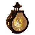 thumbnail image 4 of Linterna LED colgante decorativa para Ramadán, linterna Eid Mubarak, linterna de vela para Ramadán, para festivales, salas de estar y interiores. Negro, 4 of 9