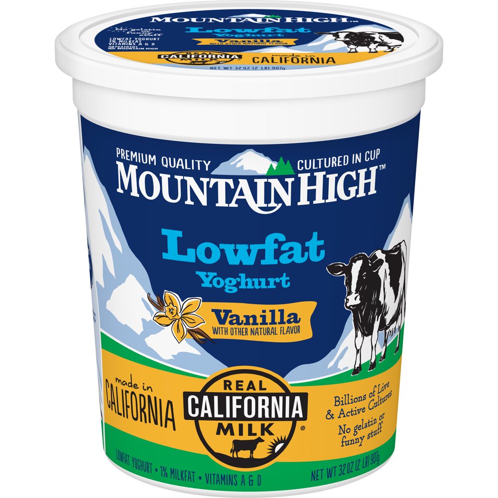 Mountain High LowFat Vanilla Yogurt, 32 Oz.