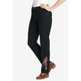 thumbnail image 3 of Woman Within Plus Size Straight-Leg Stretch Denim Five-Pocket Jeans, 3 of 6