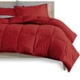 thumbnail image 2 of Bare Home Microfiber 7-Piece Red and Light Gray Bed in a Bag, California King, 2 of 5