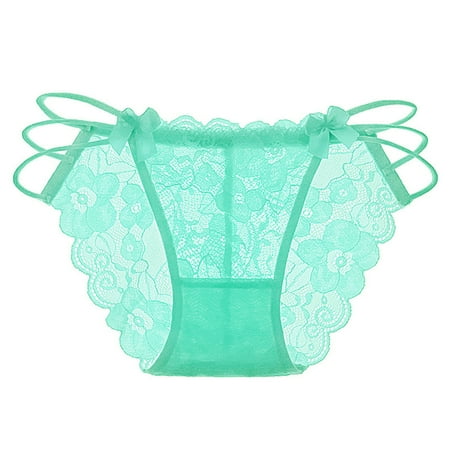 

Ladies Panties Lace Low Waist Soft Trendy Breathable Hollow Out Briefs Cotton Thong Underpanties For Women