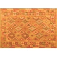 thumbnail image 1 of Ahgly Company Indoor Rectangle Abstract Orange Contemporary Area Rugs, 8' x 10', 1 of 1