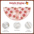 thumbnail image 3 of Sikiie Floral Strawberr Nativity Christmas Tree Skirt, Jesus Christian Winter Holiday Tree Mat Decoration(30-48IN)30", 3 of 6
