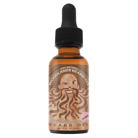 Indian Sandalwood Plus Rose Beard Oil with Jojoba and Argan (1 oz.)