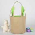 thumbnail image 3 of 1Pcs Easter Bunny Bag for Kids,Jute Baskets Bucket Bags with Rabbit Ears for Easter Eggs Hunting,Bunny Bucket Tote Bags Easter Decoration for Candy Gifts Storage, 3 of 7