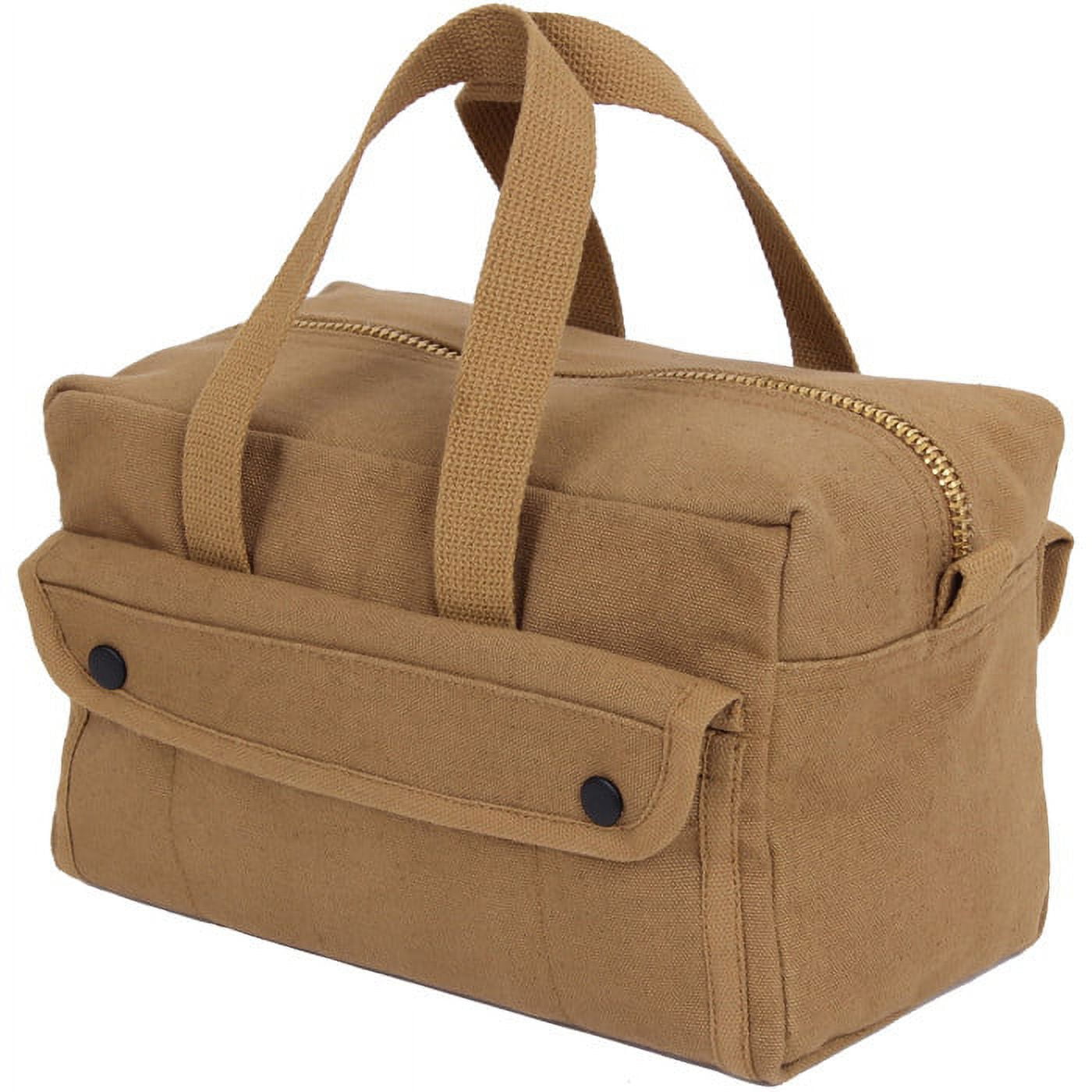 Rothco 15118 Mechanics Tool Bag with Brass Zipper, Coyote Brown