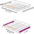 thumbnail image 3 of Expandable Pull Out Cabinet Organizer Slide Out Drawers for Kitchen Cabinets .~.&#W x .&#&#D Pull Out Drawers for Kitchen Cabinets, 3 of 9