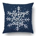thumbnail image 1 of BSDHOME Housse de Coussin Design Dessiné à la Main Joyeuses Fêtes 18x18 Pouces, 1 of 1