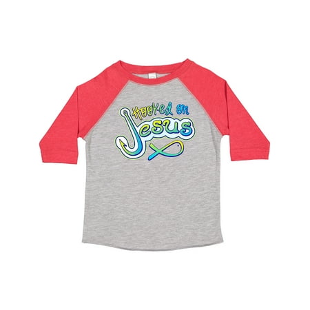 

Inktastic Hooked on Jesus Christian Gift Toddler Boy or Toddler Girl T-Shirt