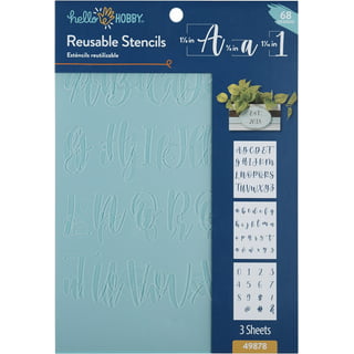 3sscha 22Pcs Alphabet Tracing Stencil Set for Kids Drawing Stencils with  Color Highlighter Letters Numbers and Cute Animal Pattern Paint Boards  Learn