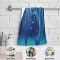 thumbnail image 4 of 3D Cute Dolphin Bubble Hand Towels 2 PCS, Summer Sea World Kitchen Towel Ultra Soft and Highly Absorbent,Decorative Fingertip Face Towel for Bathroom Hotel, 28.3"x14.4", 4 of 4