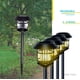 thumbnail image 5 of Set 4 Luminaria Estaca Luz Led Impermeable Recargable Jardin negro 6.49 pulg, 5 of 8