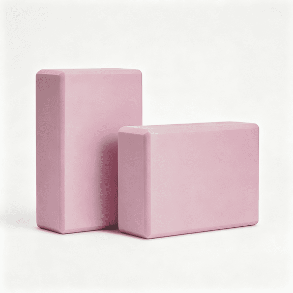 BESTSKY Yoga Block,High-Density Foam 2 Pack Yoga Block with Non-Slip Textured Surface,Supportive,Lightweight-Ideal for Yoga Pink Yoga Blocks