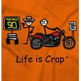 thumbnail image 2 of Motorcycle Speed Trap Ticket Biker Men's Graphic T Shirt Tees Brisco Brands X, 2 of 6