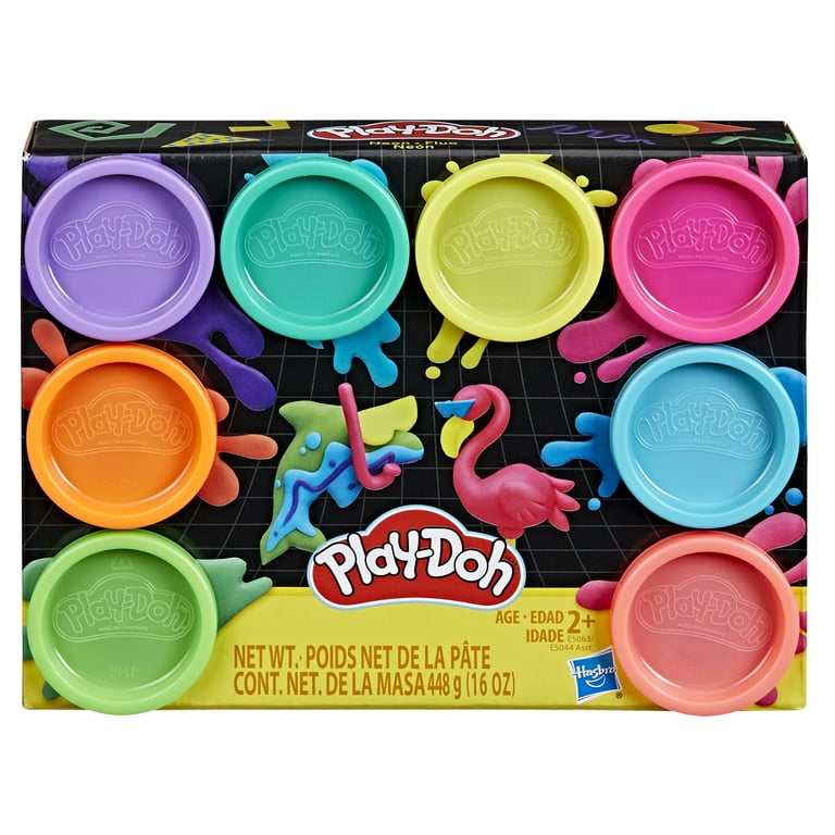 Play-Doh Neon Colors 8 Pack of 2-Ounce Cans Creative Modeling