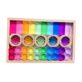 thumbnail image 2 of MERIGLARE Acrylic Wooden GEM Blocks Birthday Gift Learn Color Gemstone Building Blocks Style B, 2 of 8