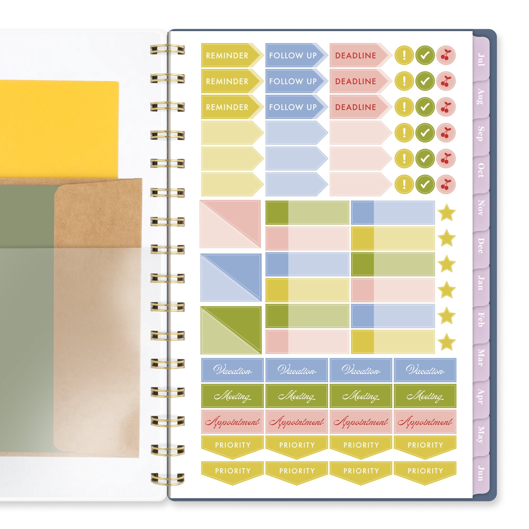 Cherrywood Lane for Mead Cambridge Academic 2026-2027 Weekly Monthly Planner