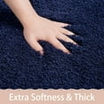 thumbnail image 2 of Softlife Absorbent Bathroom Rugs Microfiber Non Slip Bath Mat for Bathroom Soft Shaggy Rug,71"x24",Navy, 2 of 6