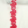 thumbnail image 1 of Altotux 3/4" 19 Colors Small Floral Embroidered Venice Lace Trim Guipure By 2 Yards (Red), 1 of 2