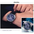 thumbnail image 4 of Reloj De Pulsera De Cuarzo De Cuero Chronos Calendar Color Del Fondo Marrón, 4 of 5