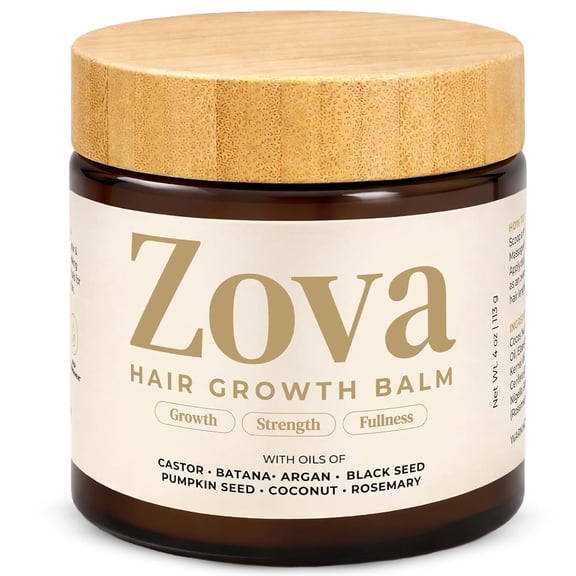 Zova Hair Balm, Batana, Castor, Argan & Rosemary Oil Blend, Nourishing Scalp & Hair Moisturizing Balm for Men and Women, 4 oz