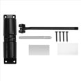 thumbnail image 1 of Cierrapuertas Automático Metal Ajustable Heavy Duty Seguridad Resorte Silenciador Convertir Puerta con Bisagras Interior Exterior Negro, 1 of 9