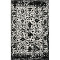 thumbnail image 1 of Unique Loom Tapis Design Ton sur Ton Portland 5' x 8' Rectangle Blanc/noir, 1 of 1