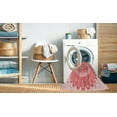 thumbnail image 2 of Ahgly Tapis Rond Lavable en Machine Intérieur Transitionnel Rose Pastel, 7 Pieds Rond, 2 of 7