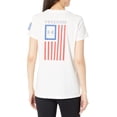 thumbnail image 2 of Camiseta Under Armour New Freedom Flag para mujer, blanca/real, XXL, 2 of 2