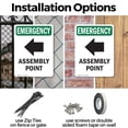 thumbnail image 3 of (2 Pack) Assembly Point [Left Arrow] With Symbol OSHA Emergency Sign 18 Inch X 24 Inch Plastic Sign, Weather Resistant, UV Protected for Workplace, Business, and Construction Site, Made, 3 of 8