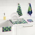 thumbnail image 4 of RITZ Pear Microfiber Kitchen Set, 6-Piece, Retro Botanical Orchard, Includes Dish Drying Mat, Waffle Weave Towels & Dish Cloths, 80% Recycled, 4 of 6