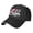 black, variant on 250 Years American 1776-2026 250th USA Patriotic Mesh Sandwich Brim Hat for Women Men, Trucker Cap, Polyester, Fits 22-23" Head - black