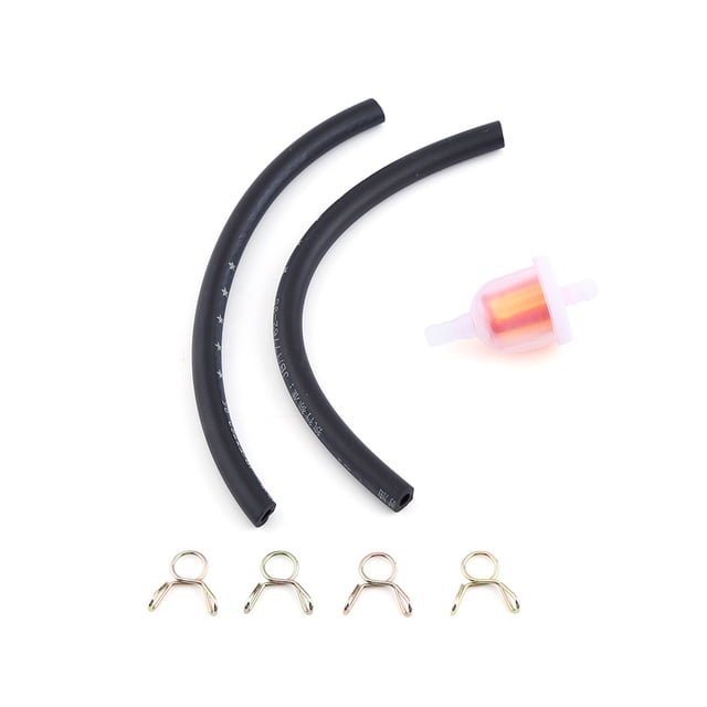 1x Kit de filtro de aceite universal para motocicleta con abrazaderas para tubos.