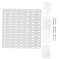 thumbnail image 3 of BRIGHTFUFU 1Pcs Shower Shelves Wall-mounted White Plastic Storage Rack for Bathroom Living Room Use, 3 of 6