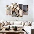 thumbnail image 3 of Elephant Stock Brown Pebbles Wall Art - Horizontal Multi Panel Canvas - Bathroom Wall Decor - Wellness Multi Panel - Brown And Beige Decor By Photoinc Studio - 84" x 54", 3 of 8