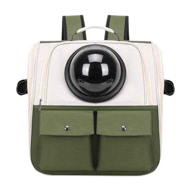 Mochila para gatos Yinane Mochila para mascotas portátil para perros pequeños senderismo verde oscuro