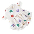 thumbnail image 4 of Robe pour Chien, Coton Polyester Manches Flottantes Douce Respirante Confortable Robe Florale pour Chiot Belle pour l'Été, 4 of 8